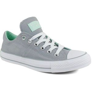 Converse (Gray & White) with Teal Insole and Logo